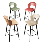 Set of 2 Modern Leather 26''Counter Stool