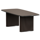 Walton Ribbed Leg Dining Table (Crate and Barrel)