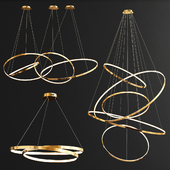 Collection ring chandeliers