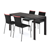 Calligais Duca table and Web chair
