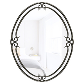 Neal Metal Traditional Beveled Accent Mirror