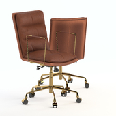Alvord Dudley Genuine Leather Task Chair
