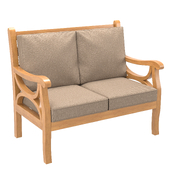 Outdoor Wood Couch