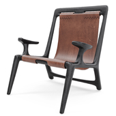 Fernweh Woodworking Sling chair Charcoal ash leather