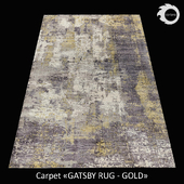Indian carpet from art silk "GATSBY RUG" GOLD
