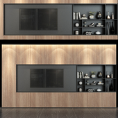 TV shelf set 124