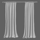 Linen Solid Sheer Curtain