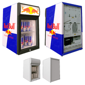 Mini fridge Red Bull (low poly)