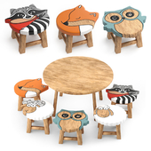 kids furniture01-animal chairs