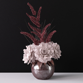 Dahlia bouquet in a vase