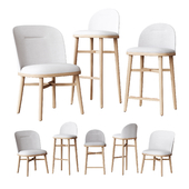 Stellar Works - Bund Dining Chair & Bar Chair SH610 & Bar Chair SH750