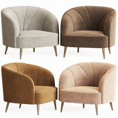 Velor Leone Armchair Laredoute