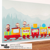 ОМ Decorative coating (children&#39;s wallpaper) WallApp BestBaby # 010