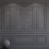 Decorative plaster with molding 105