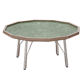 Журнальный столик Bradshaw Green Marble Coffee Table (Crate and Barrel)