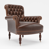 Tufted High Back Leather Chair