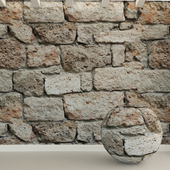 Stone wall. Stone block. 144