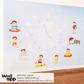 ОМ Decorative coating (children&#39;s wallpaper) WallApp BestBaby # 016