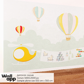 ОМ Decorative coating (children&#39;s wallpaper) WallApp BestBaby # 020