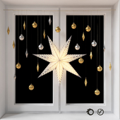 Шведская звезда – новогодние украшения для окна