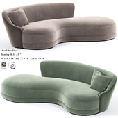 Lemma curved sofa