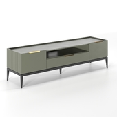 TV cabinet Metropolitan with drawer and folding fronts
