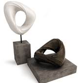 Set of two abstract sculptures 2