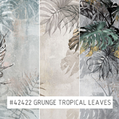 Creativille | Wallpapers | Grunge tropical leaves 42422