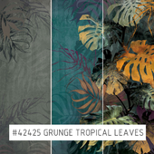 Creativille | Wallpapers | Grunge tropical leaves 42425