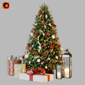 Christmas tree with decor 1