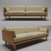 Sherwood 2-Seat Exposed Wood Frame Sofa