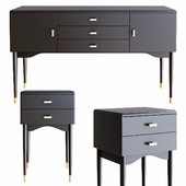 Novani. La Redoute Interieurs. Chest of drawers and bedside tables
