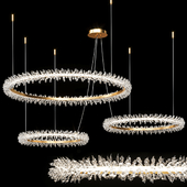 Crystal ring luxury combination LED chandelier THERA