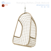 Hanging wicker chair