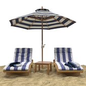 Beach umbrella set 2