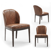 Chair Giorgetti Normal Leather  Brown