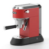 Coffee machine espresso barista. Stainless 3d model subdivision