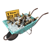 Wheelbarrow with beer