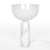 OM New Works / Kizu Table Lamp - White Marble, Large