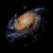 3D модель галактики М74 в масштабе