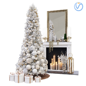 Christmas Decorative set sk_2 (Vray)