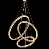 Crystal ring luxury LED chandelier THERA SL XL