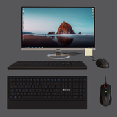 Acer_h277 monitor, canyon keyboard, a4tech_x7 mouse