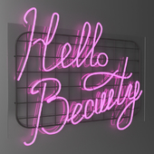 Neon sign - Hello beauty