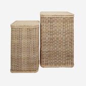 Kok Maison Set of 2 rattan laundry baskets