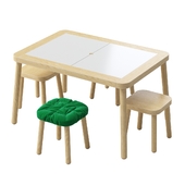 FLISAT Childrens table And Stools