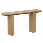 Van Natural Wood Console Table (Crate and Barrel)