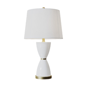 MoDRN Neo Luxury White Hourglass Table Lamp
