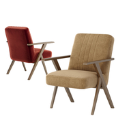 Benjara wooden armchair (Mid century modern chair 02)