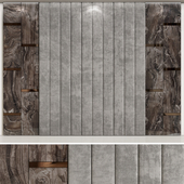 Headboard Rex Marble Brown and Gray Fabric Panels